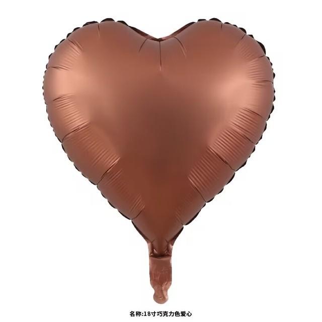 18-calowy balon w jednolitym kolorze w kształcie brzoskwiniowego serca i pentagramu, dekoracja na przyjęcie urodzinowe, ślubne, gwiazda, folia aluminiowa, gaz