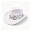 Popular chain accessories Western cowboy hat peach heart top versatile cowboy hat fashion trend new cowboy hat
