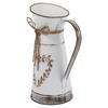 Heart Shaped Flower Vase Decorative Metal Iron Bucket for Natural Artificial Flowers Vintage Farmhouse Style Tabletop Ornament