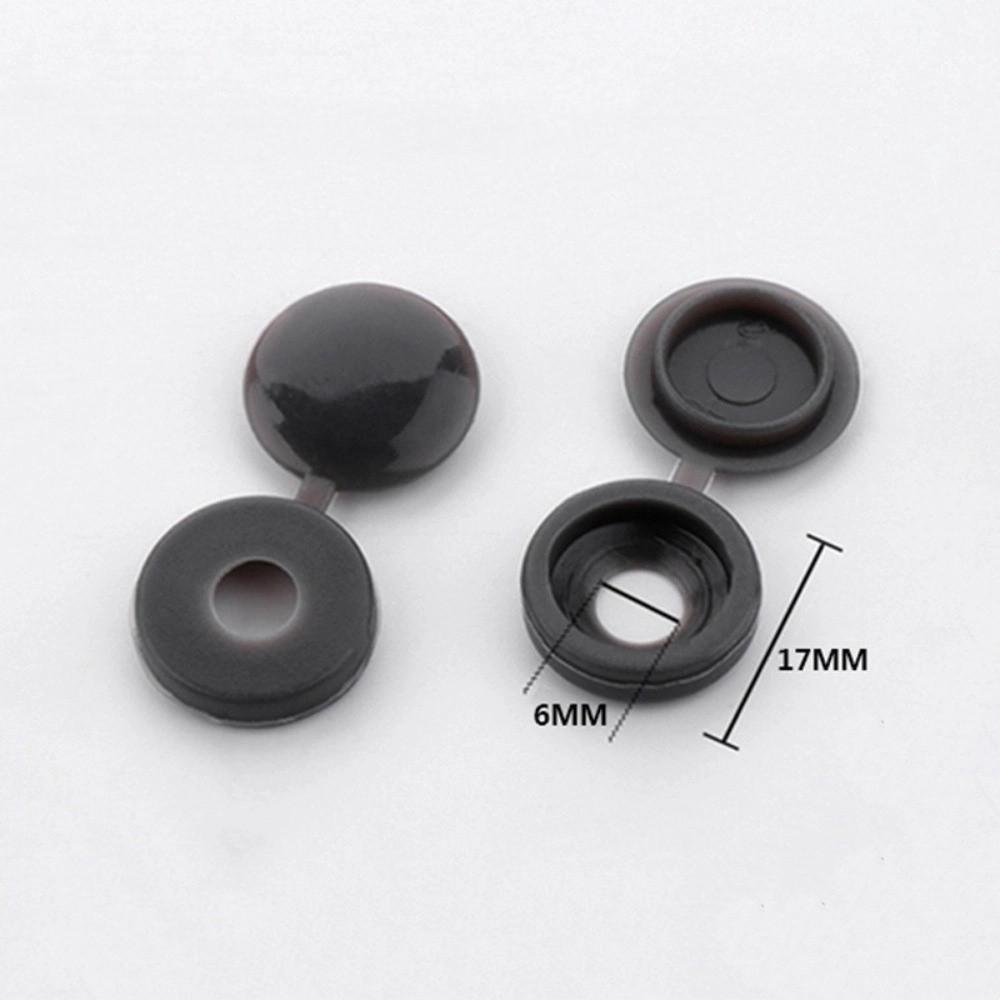100PCS DIY Screw Protective Covers Universal Fit Fold Snap Cap Fixing Caps Furniture Hardware