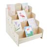1set Plywood Postcard Display Stand Blanched Almond 31x29x29.6cm