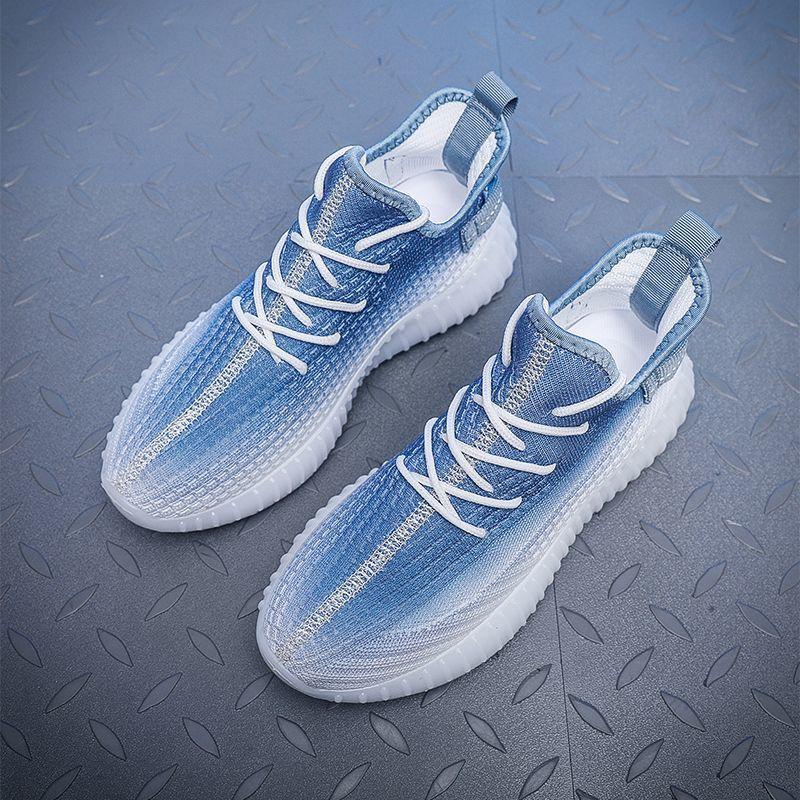 Summer breathable one-pedal men's shoes coconut shoes men's and women's couples running shoes casual sports shoes large size versatile mesh shoes