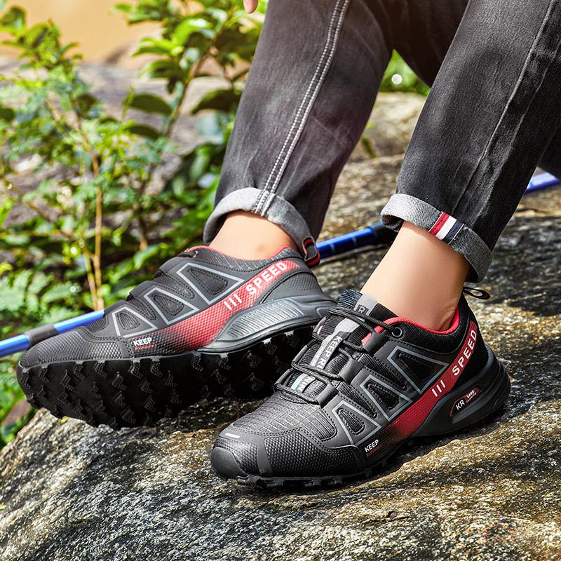 Zapatos de Senderismo para Hombre Suela de Goma Antideslizante para Exteriores Zapatos de Entrenamiento Táctico Ligeros Cómodos Zapatos Deportivos para Senderismo Viajes Hombre
