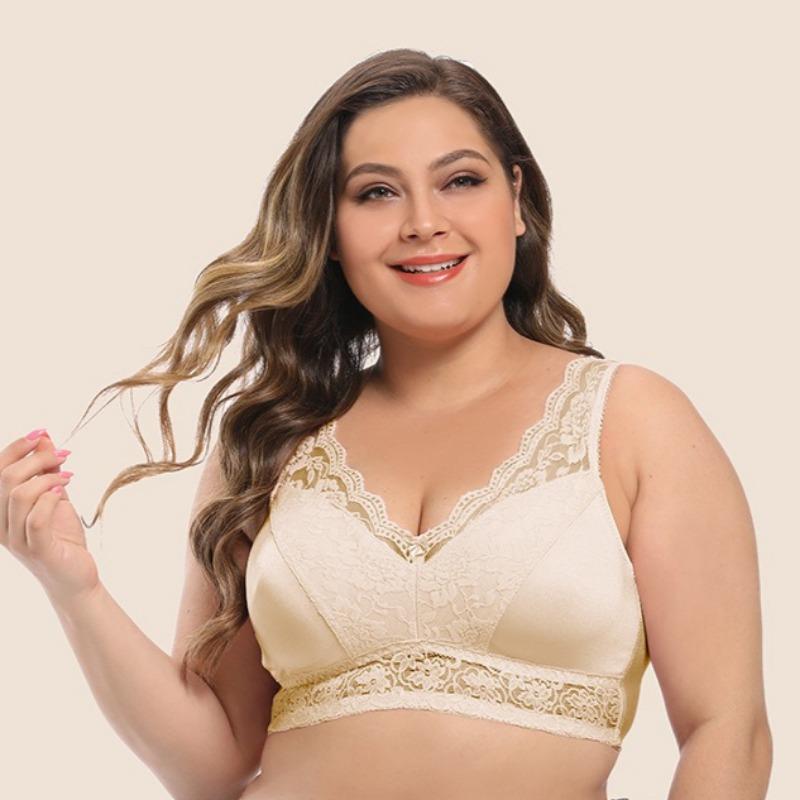 Koronkowy gorsetowy wkład biustonosz push-up bez fiszbin europejsko-amerykański oddychający biustonosz