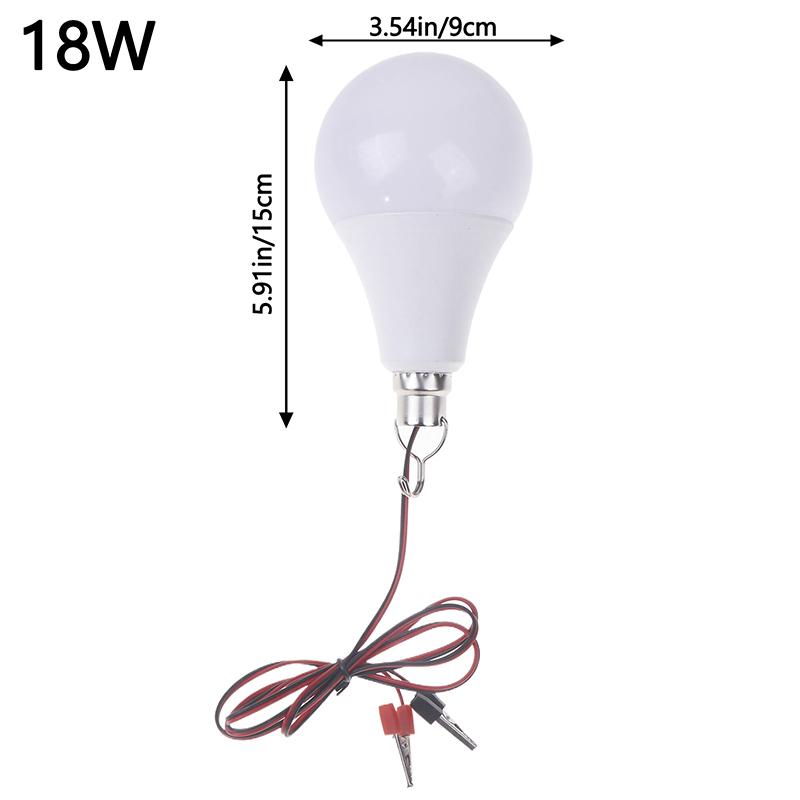 3W 6W 9W 12W 15W 18W Led Dc 12-85V Bulb With 1.2M Wire Screw-On Low-Voltage Battery Household Bright Lighting Bulb