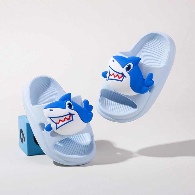 Cartoon Soft-soled Shoes - Boys' and Girls' Indoor Cute Flip-flops