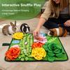 Interactive Snuffle Mat Small Pets - Slow Feeding Puzzle Toy Anti-Slip Sensory Enrichment Pad Dogs Cats