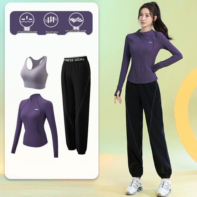 Women's Quick-Dry Long Sleeve Yoga Set - Spring 2025 Fitness Apparel