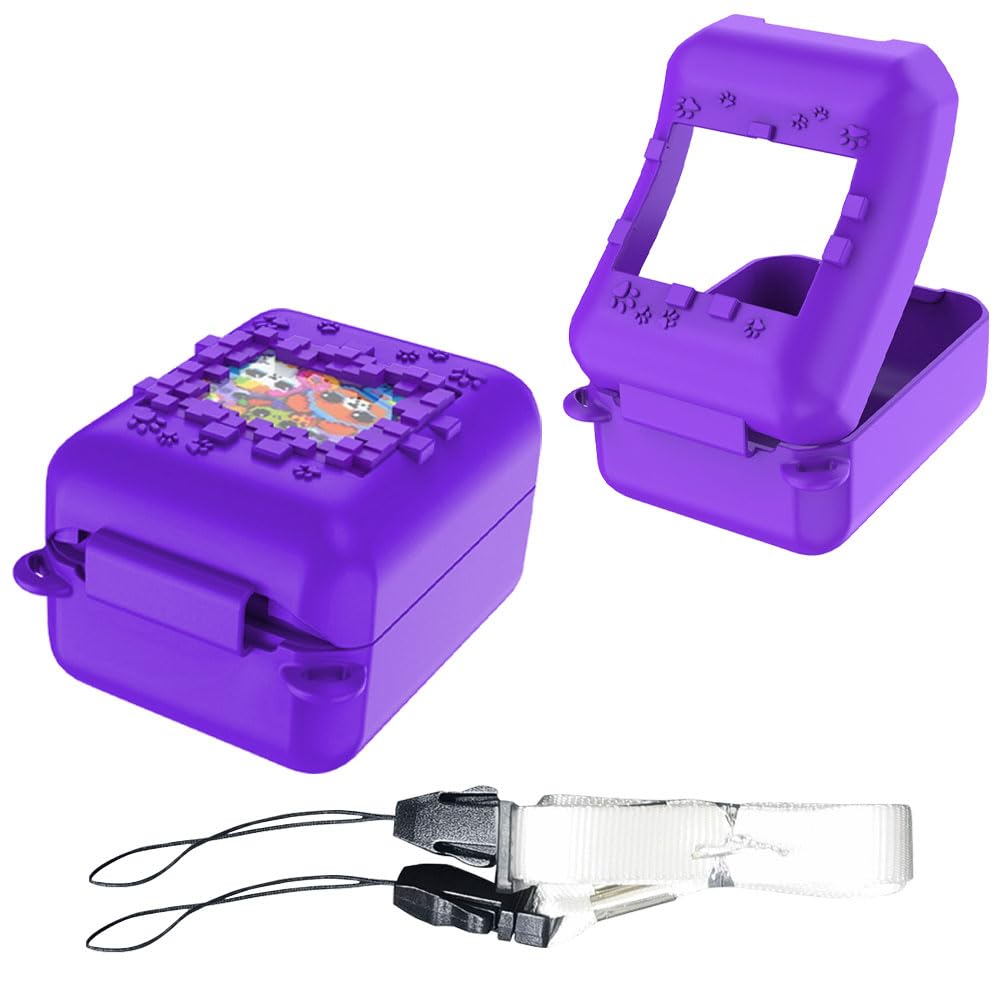 

For Bitzee Case Interactive Toy Digital Pet and Tamagotchi Uni Silicone Case Милий Водонепроникний Пилонепроникний Легкий Ударостійкий Без запаху Міцний м’який фіолетовий