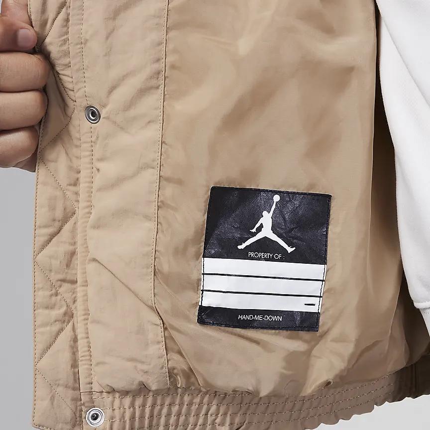Jordan Chaqueta Casual con Capucha y Cremallera con Logo Bordado para Niños Chaqueta Amarilla FV2824-200
