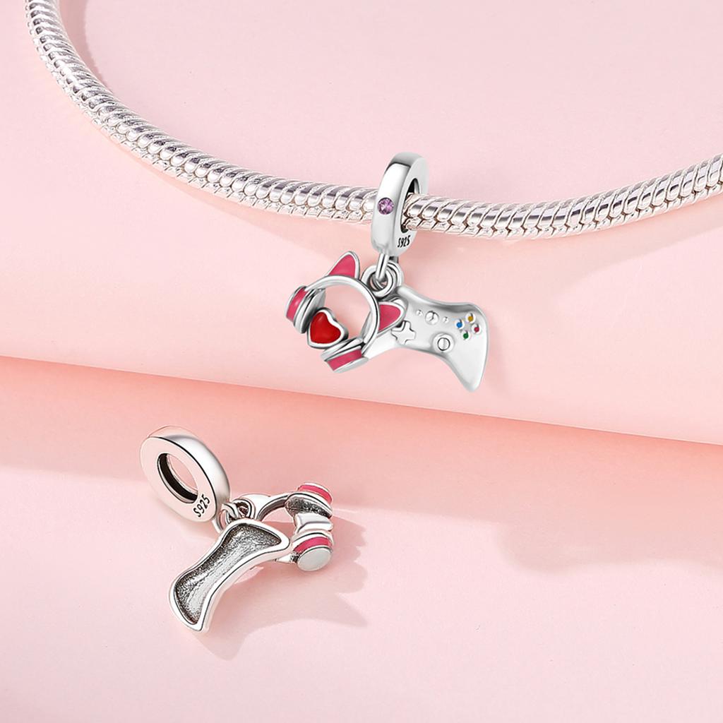 Bead Charms copper Charm Bead Charms Authentic Game Console Pendant Bead Charms Compatible With Bracelets Jewellery Diy Women Fine Gift Accessory