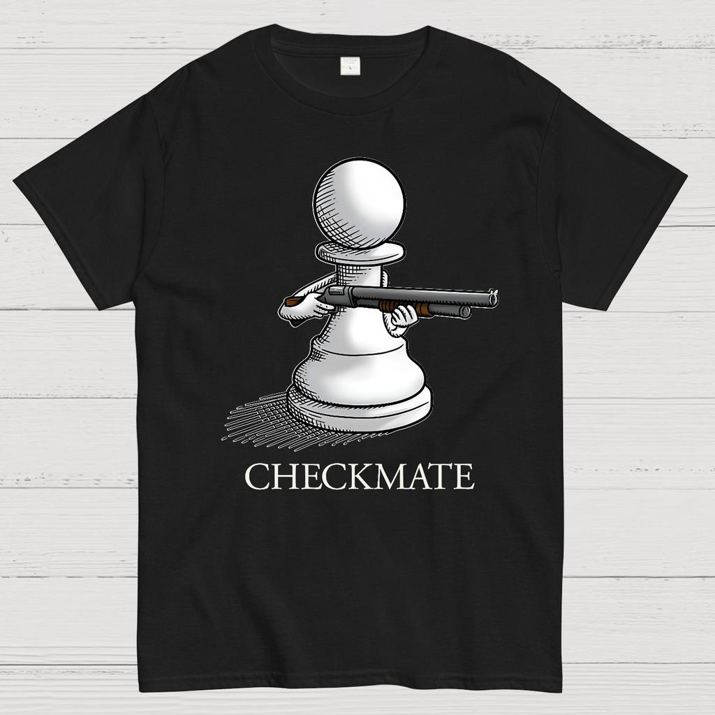 Checkmate Unisex 100% Cotton Summer Casual Cool Loose T-Shirt