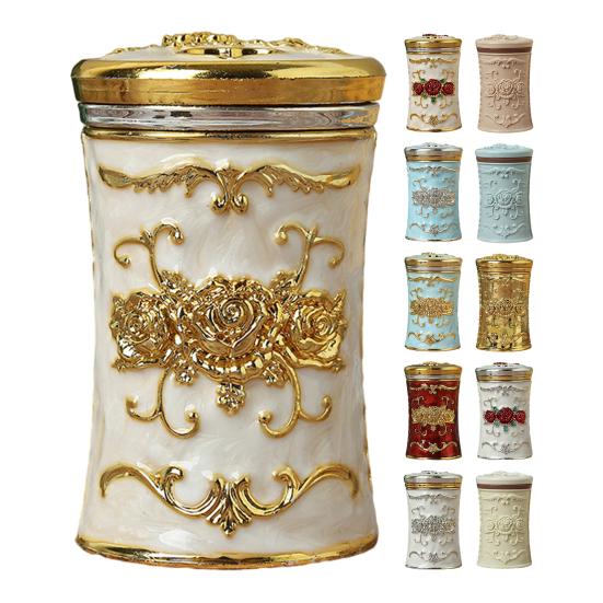 Toothpick Dispenser Box European Style Exquisite Relief Design 11 Styles Great Ultra-light Antique Organizer Case for Dorm