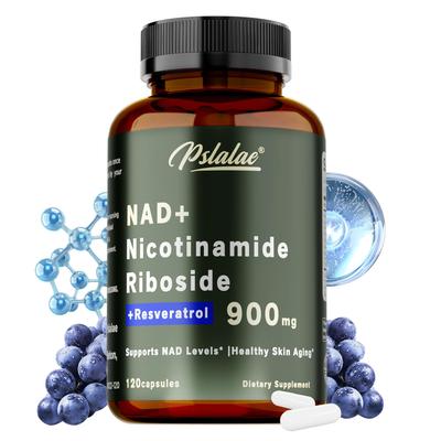 Kapsle s nikotinamid ribosidem, obsahující nikotinamid ribosid + resveratrol, podporují NAD+, bojují proti stárnutí a opravují buňky.