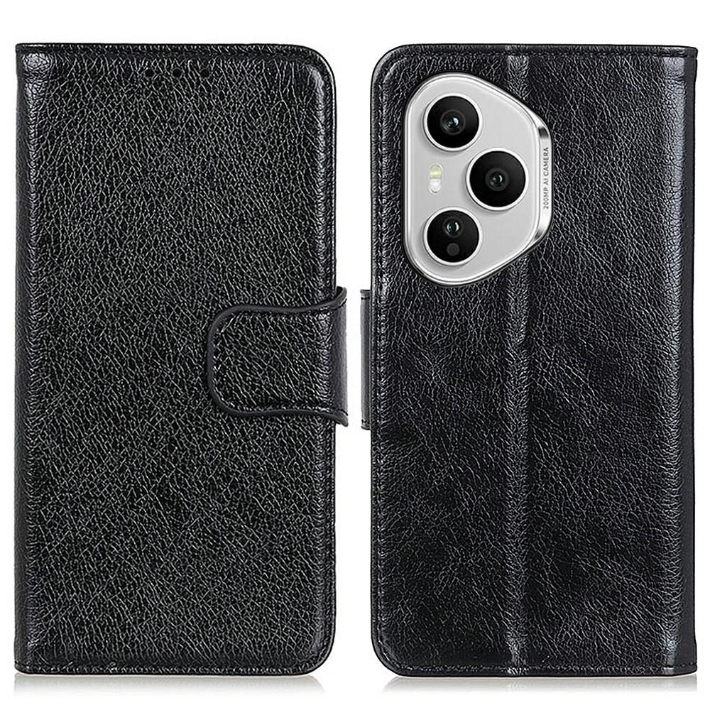 Dla Honor 400 Pro 5G (Światowy) Etui Portfel ze skóry licowej o teksturze nappa Pokrowiec na telefon