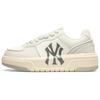 MLB Chunky Liner 24SS New York Yankees Slip Resistant Cushioning Breathable Low top Skateboard Shoes Unisex Ivory 3ASXCLB3N-50CRS