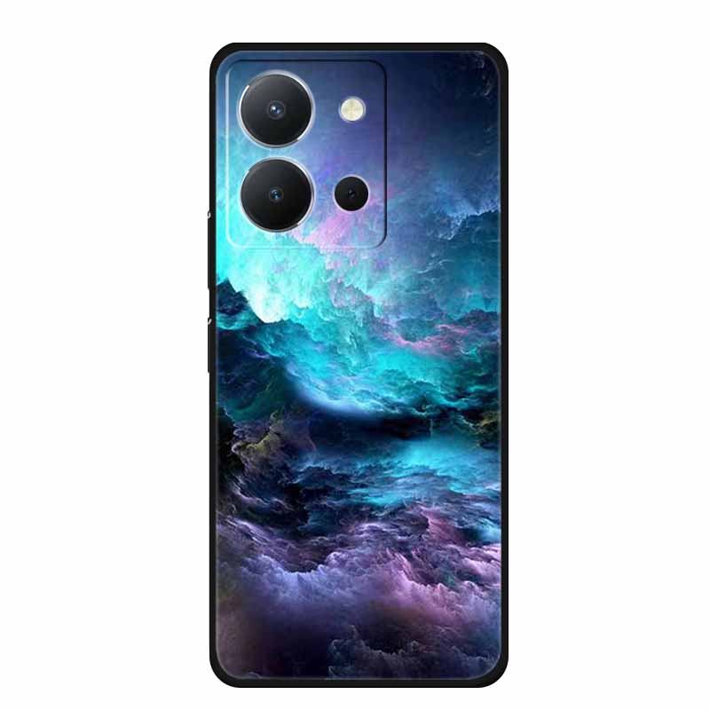 Phone Case For Vivo Y36 4G Back Cover Case 6.64" Shockproof Black Silicone Soft Funda For Vivo Y36 Case Coque For VivoY36 Y 36