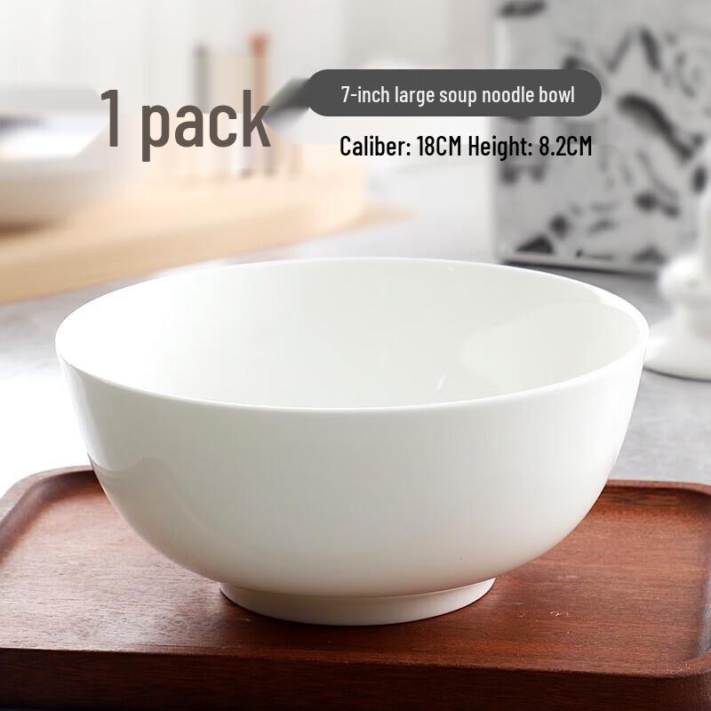 Zhi Shi Pure White Bone China Ceramic Bowls