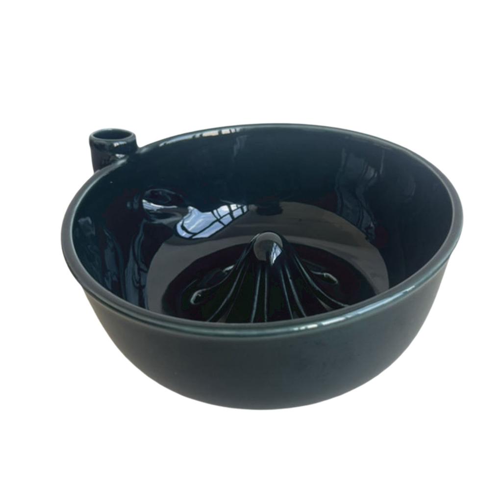 Decorative Fruit Washing Colander with Drain Holes Handle Self Spinning Berry Washing Bowl Large Capacity for Kitchen Prep