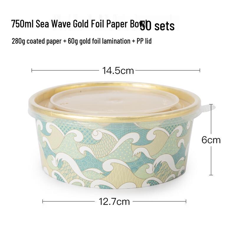 

Homeglen Disposable Round Salad Takeaway Bowls with Lids