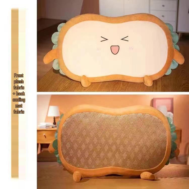 Cat Belly Memory Foam Summer Pillow - Cool Dormitory Cushion with Slow Rebound Core