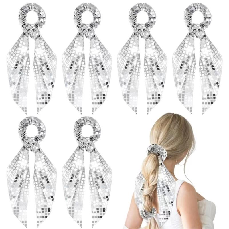 Schimmernde Pailletten Elastisches Haargummi Haargummis für modebewusste Frauen Elastisches Haarband für verschiedene Anlässe