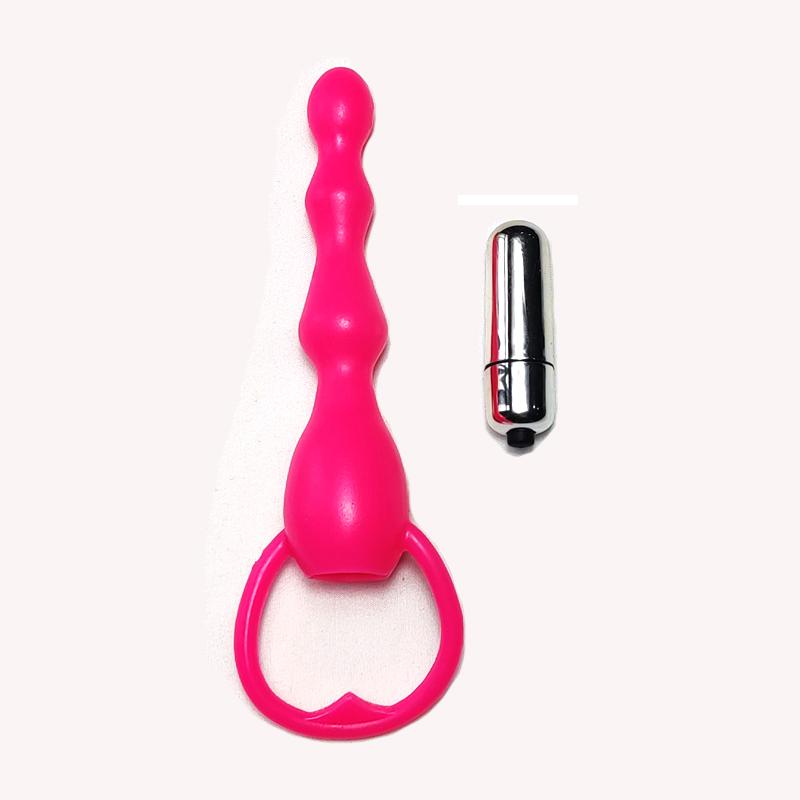 Vibrating Anal Plug Prostate Massage Soft Anal Beads Butt Plug Vibrators Sex Toys for Couples Butt Plug Silicone Adult Products