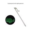 Outdoor Campings Stake Campings Anchors Peg Stainless steels Tent Stake Replacement Yard Lawns Peg with Luminously Rings