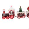christmas Wooden Train Ornament, Decoration, Xmas Desktop Trains Ornaments, for Indoor,