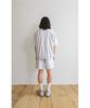 Gainsboro Sweat Shorts_White Melange