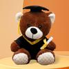 Stuffed Soft Graduation Bear Doll 25cm Sitting Bear Doll New Plush Dr. Bear  Graduation Gift