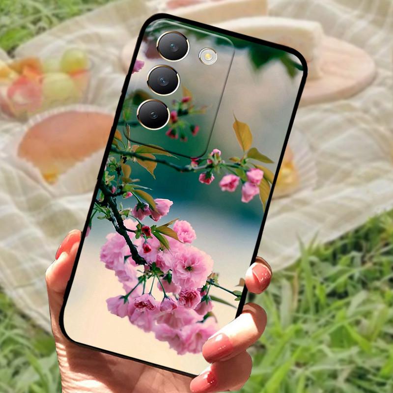 Für vivo V40 SE Hülle 2024 Silikon Bumper Weiche Hüllen für vivo V40 SE 5G Hüllen V40SE Cartoon Bemaltes Coque Fundas Schutz