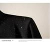 Velvet Sequin Women's Semi-High Neck Slimming Winter Base Layer T-Shirt - Plus Size Available