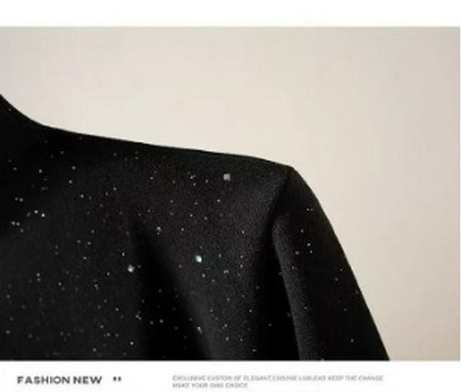 Velvet Sequin Women's Semi-High Neck Slimming Winter Base Layer T-Shirt - Plus Size Available