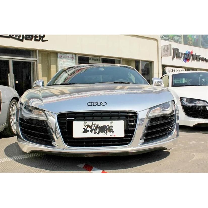 Flexible Gloss Mirror Chrome Silver Vinyl Wrap Film Foil Sticker Bubble Free Car Decal Computer Cover Phone Skin