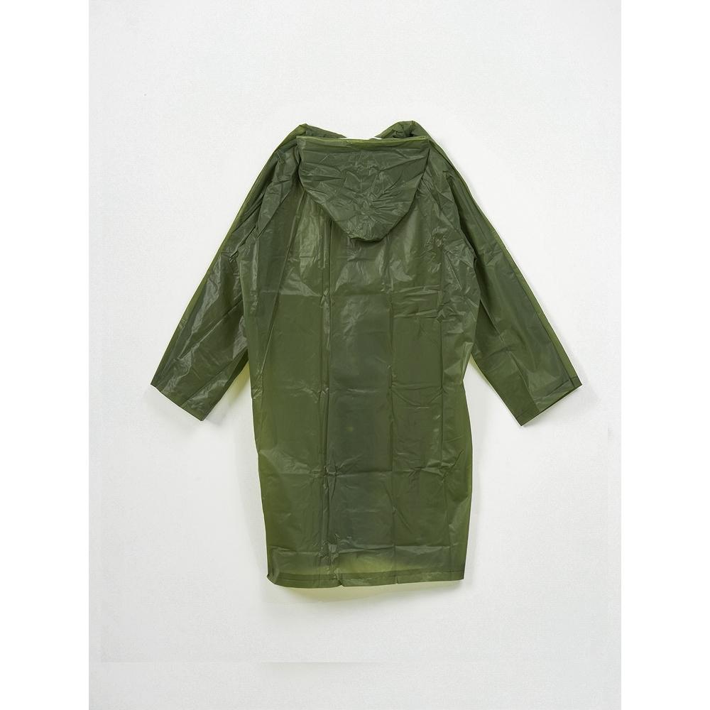 Daiso Long Size Adult Raincoat Khaki Model