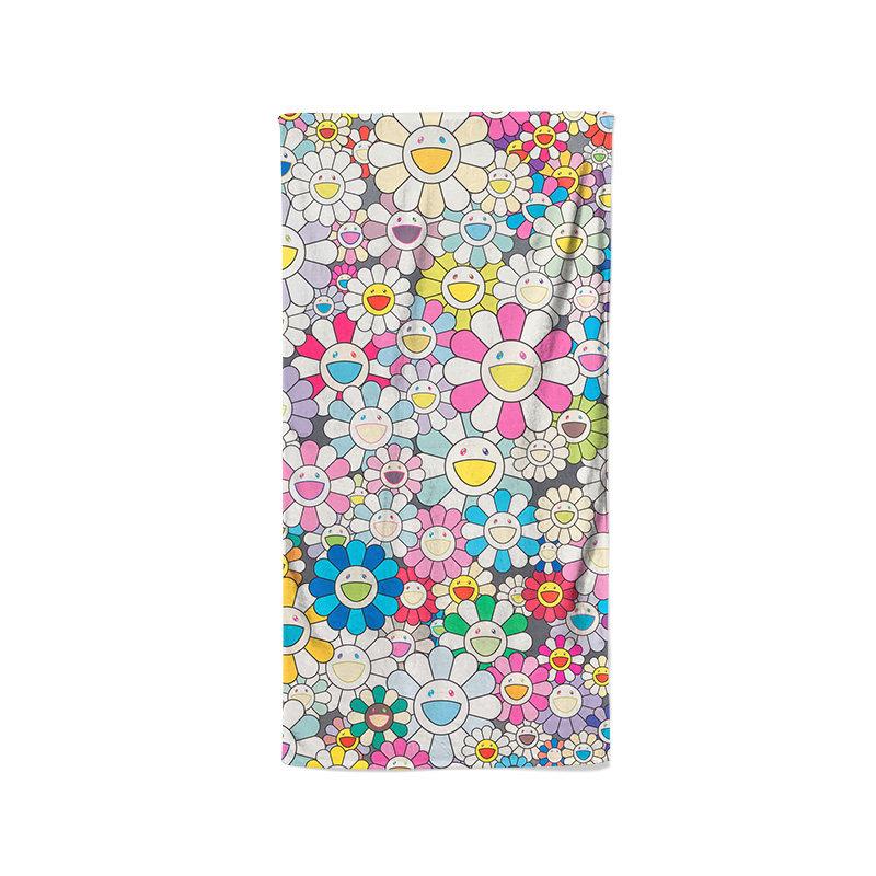 1pc T-Takashi Murakami Flower Microfiber Beach Towel Quick Dry Sand Free Soft Absorbent Pool Gym Sports Towel