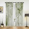 Sage Green Marbled Window Curtains for Living Room Home Bedroom Kitchen Decora Christmas Curtain