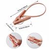 Pack of 12/24 Small Mini Clothespins with Plastic Rope, Cute and Sturdy Clothes Clips, Decorative Clips for Clothing
