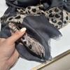 Vintage Leopard Print Scarf for Women Old Money Style Lightweight Summer Shawl Luxury Fashion Neck Scarf Gift