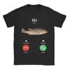 Fih Calling Remind Me Message  Merch Unisex T Shirt Cotton Tee Print Decline Accept Phone Call Fish T-shirt Clothing