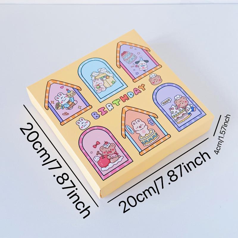 

DIY Surprise Hole Game Gift Box for Birthdays & Valentine s Day Folded Size: 20*20*4cm (Each Grid: 6.5*10cm)