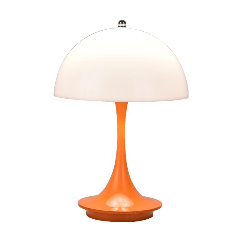 LED Mushroom Small Table Lamp Portable USB Charging Dimmable Flower Bud Lamp Bedroom Bedside Lamp