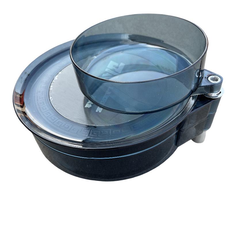 Plateau d'appâts magnétique transparent à double couche universel pour boîte à pêche ou chaise