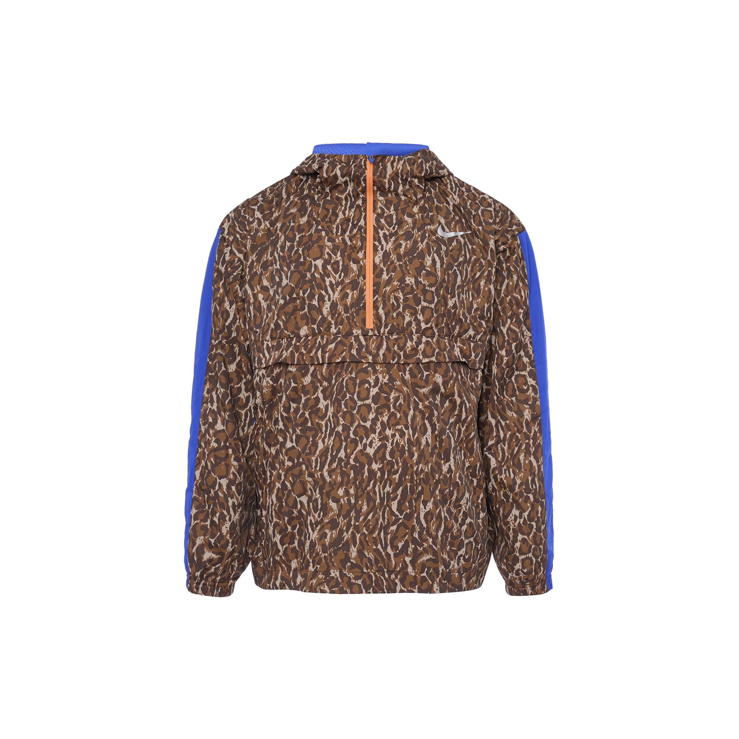 Nike Leopard print hooded track Jacket Brown Men s BQ8185-786 L