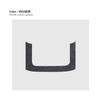 For ZEEKR 001 2024 2025 Car rear armrest decoration modification framework sticker Super Suede car interior accessories