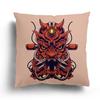 Bedroom Cushion Cover Cartoon Pillowcase Japanese Samurai  Character  Mask Living Room