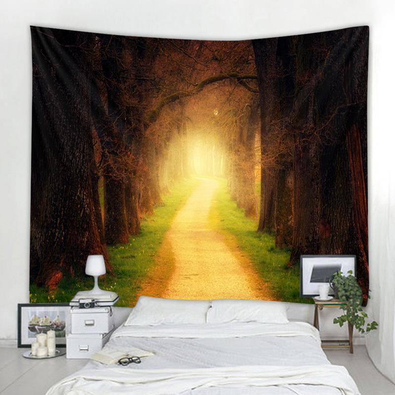 Large Forest Landscape Decorative Tapestry Hippie Bohemian Gypsy Wall Decor Bedroom
