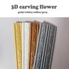 1pc 2.3mX8cm Self-adhesive Wall Stickers Decorative Ceiling Corner Line Yin Corner Line Stickers Background Wall Border