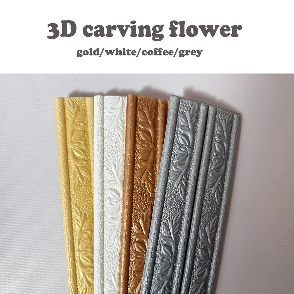 1pc 2.3mX8cm Self-adhesive Wall Stickers Decorative Ceiling Corner Line Yin Corner Line Stickers Background Wall Border